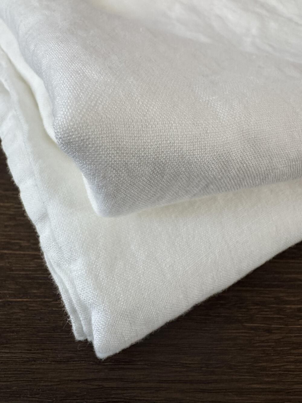 100% Linen King Pillowcase White Oeko-Tex Certified Tribeca Living Set 2 / Pair